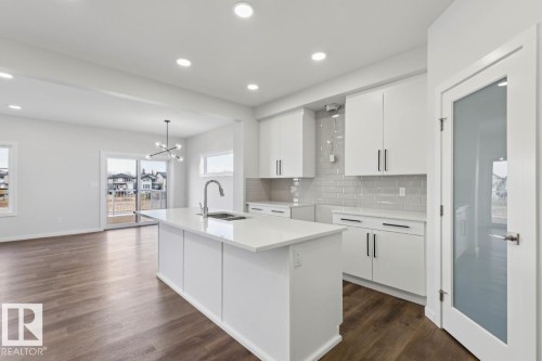 2322 Egret Way, Edmonton, AB - Indoor Photo Showing Kitchen With Upgraded Kitchen