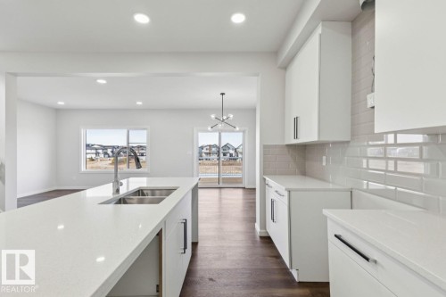 2322 Egret Way, Edmonton, AB - Indoor Photo Showing Kitchen With Double Sink