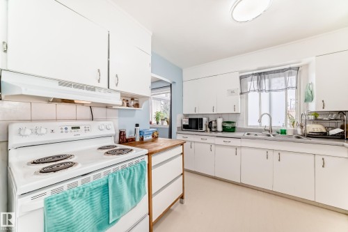 10928 149 Street, Edmonton, AB - Indoor Photo Showing Kitchen With Double Sink