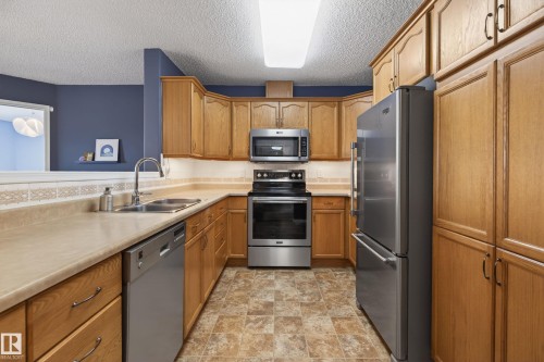406 7839 96 Street, Edmonton, AB - Indoor Photo Showing Kitchen With Double Sink