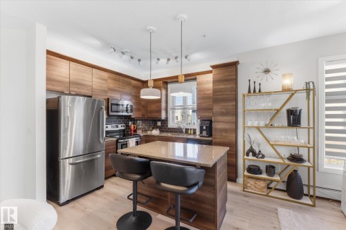313 2590 Anderson Way, Edmonton, AB - Indoor Photo Showing Kitchen With Stainless Steel Kitchen