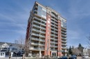 407 10303 111 Street, Edmonton, AB  - Outdoor With Balcony With Facade 