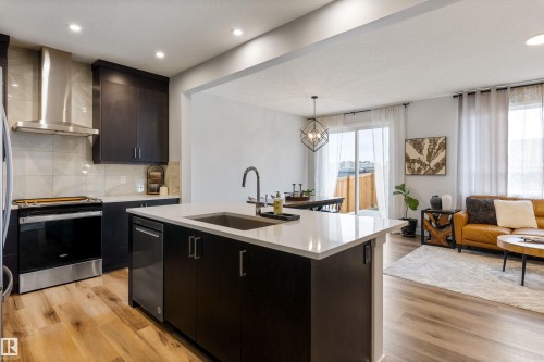 4853 Kinney Road, Edmonton, AB - Indoor Photo Showing Kitchen With Upgraded Kitchen