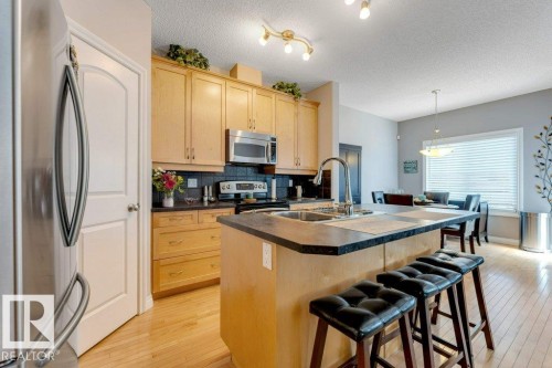 1523 Rutherford Road, Edmonton, AB - Indoor Photo Showing Kitchen With Double Sink