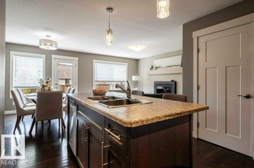 471 Reed Crescent, Leduc, AB - Indoor Photo Showing Kitchen With Double Sink