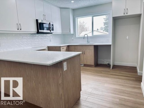 4843 115 Avenue, Edmonton, AB - Indoor Photo Showing Kitchen