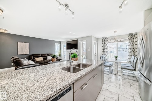 4404 6 Street, Edmonton, AB - Indoor Photo Showing Kitchen With Double Sink