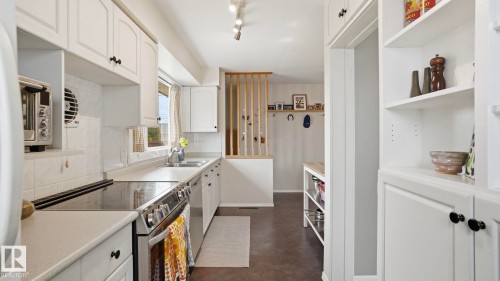 10651 61 Street, Edmonton, AB - Indoor Photo Showing Kitchen With Double Sink