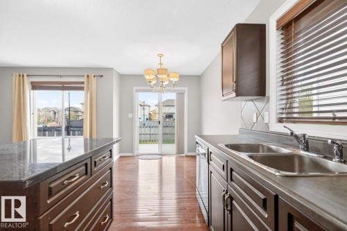 55 Keystone Crescent, Leduc, AB - Indoor Photo Showing Kitchen With Double Sink