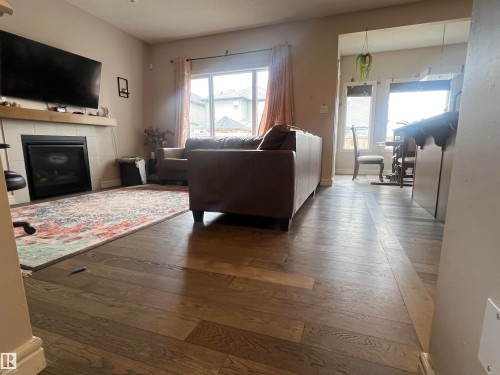 17432 120 Street, Edmonton, AB - Indoor Photo Showing Living Room With Fireplace