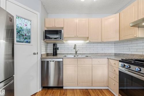 9638 108A Avenue, Edmonton, AB - Indoor Photo Showing Kitchen With Double Sink