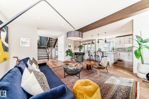 9235 148 Street, Edmonton, AB - Indoor Photo Showing Living Room