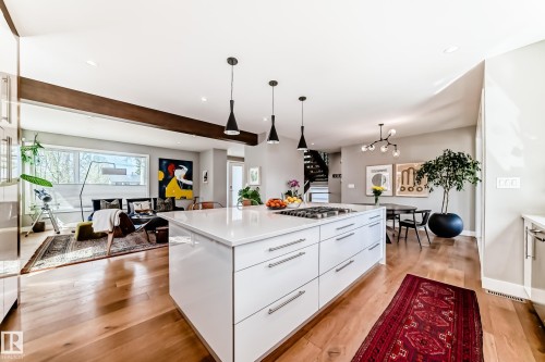 9235 148 Street, Edmonton, AB - Indoor Photo Showing Kitchen With Upgraded Kitchen