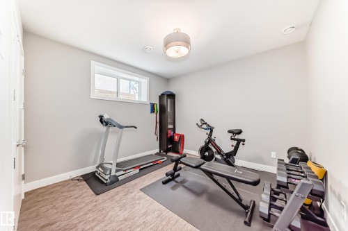 9235 148 Street, Edmonton, AB - Indoor Photo Showing Gym Room