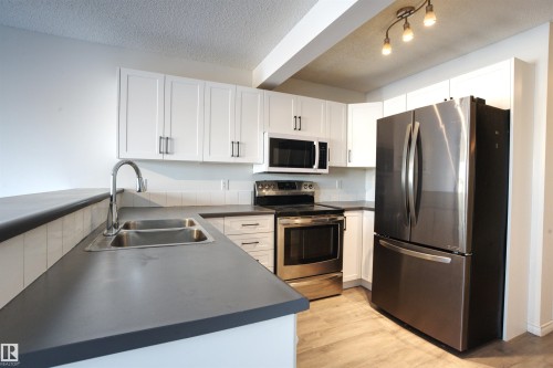 145 Crocus Crescent, Sherwood Park, AB - Indoor Photo Showing Kitchen With Double Sink