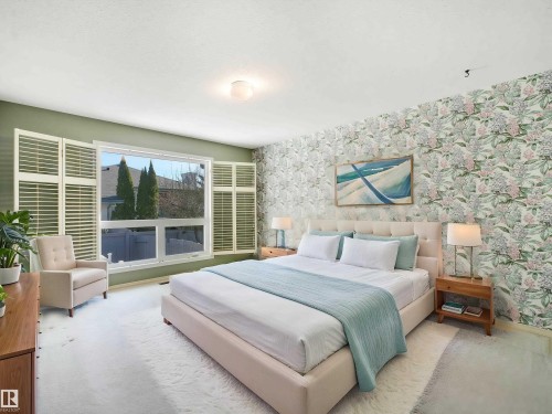 Virtually Staged - 146 Oeming Road, Edmonton, AB - Indoor Photo Showing Bedroom