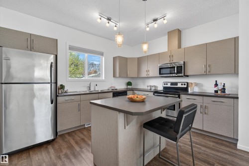 11904 45 Street, Edmonton, AB - Indoor Photo Showing Kitchen With Double Sink With Upgraded Kitchen