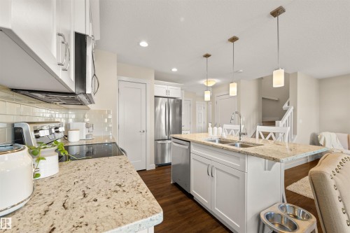 2256 Casey Crescent, Edmonton, AB - Indoor Photo Showing Kitchen With Double Sink With Upgraded Kitchen