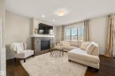 2256 Casey Crescent, Edmonton, AB  - Indoor Photo Showing Living Room With Fireplace 
