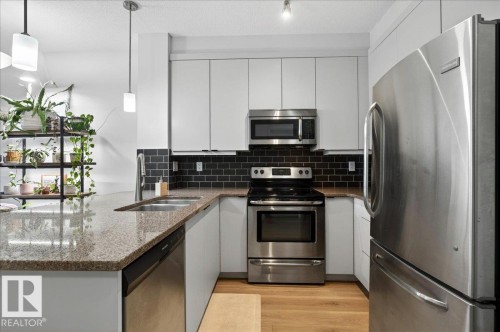 103 2590 Anderson Way, Edmonton, AB - Indoor Photo Showing Kitchen With Double Sink With Upgraded Kitchen