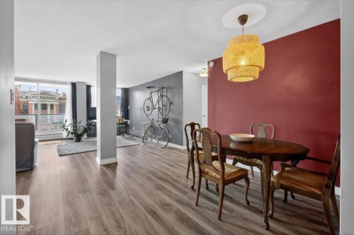 #405 10011 116 St Nw, Edmonton, AB - Indoor Photo Showing Dining Room