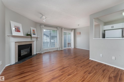 121 Bulyea Road, Edmonton, AB - Indoor Photo Showing Living Room With Fireplace