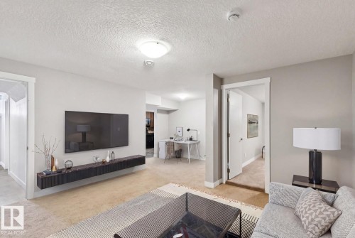 11451 48 Avenue, Edmonton, AB - Indoor Photo Showing Living Room