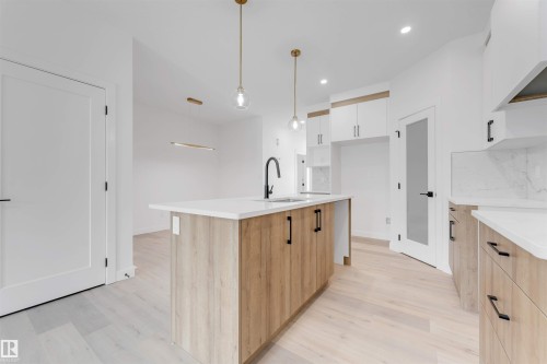232 24 Street, Edmonton, AB - Indoor Photo Showing Kitchen With Upgraded Kitchen