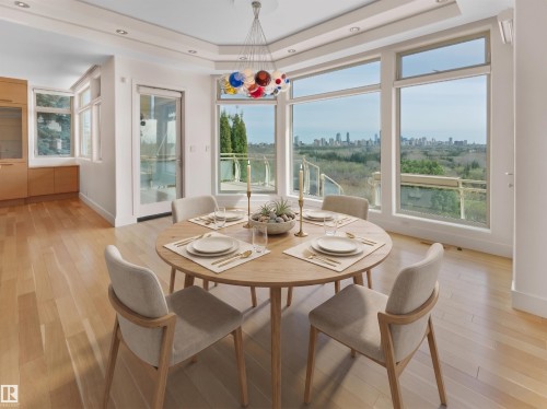 28 Riverside Crescent, Edmonton, AB - Indoor Photo Showing Dining Room