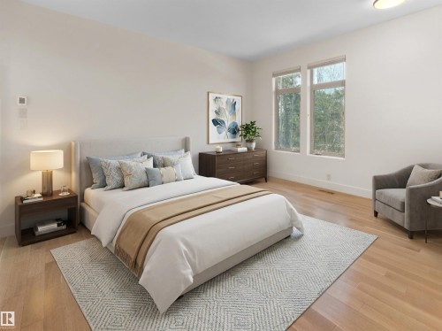 28 Riverside Crescent, Edmonton, AB - Indoor Photo Showing Bedroom