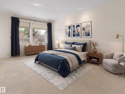28 Riverside Crescent, Edmonton, AB - Indoor Photo Showing Bedroom