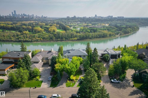 28 Riverside Crescent, Edmonton, AB - Outdoor With Body Of Water With View