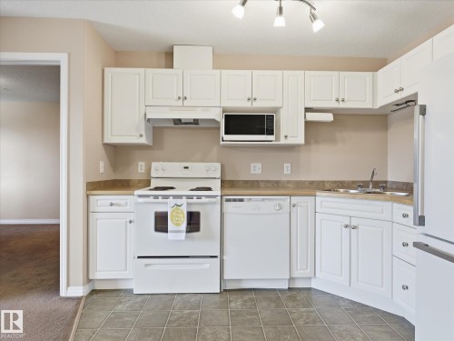 217 12550 140 Avenue, Edmonton, AB - Indoor Photo Showing Kitchen With Double Sink