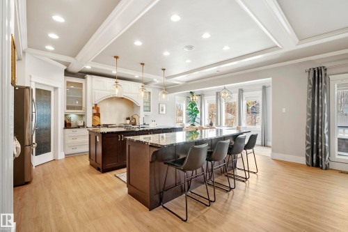 2551 Cameron Ravine Landing, Edmonton, AB - Indoor Photo Showing Kitchen With Upgraded Kitchen