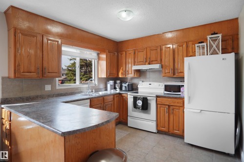 10648 158 Avenue, Edmonton, AB - Indoor Photo Showing Kitchen With Double Sink