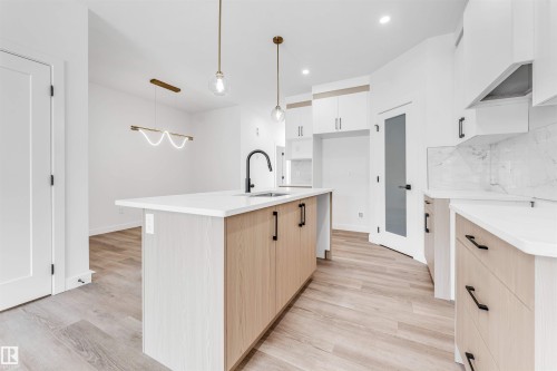 228 24 Street, Edmonton, AB - Indoor Photo Showing Kitchen With Upgraded Kitchen
