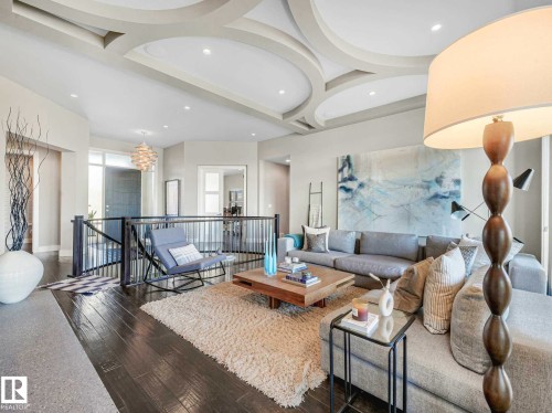2415 Cameron Ravine Drive, Edmonton, AB - Indoor Photo Showing Living Room