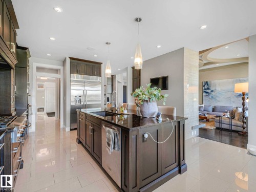 2415 Cameron Ravine Drive, Edmonton, AB - Indoor Photo Showing Kitchen With Upgraded Kitchen
