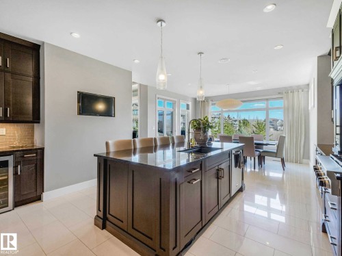 2415 Cameron Ravine Drive, Edmonton, AB - Indoor Photo Showing Kitchen With Upgraded Kitchen