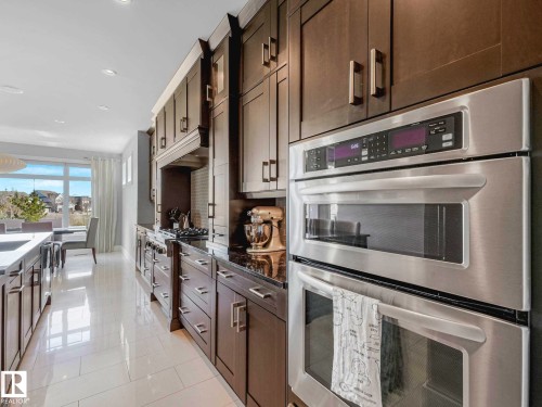 2415 Cameron Ravine Drive, Edmonton, AB - Indoor Photo Showing Kitchen With Upgraded Kitchen