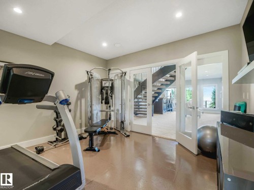 2415 Cameron Ravine Drive, Edmonton, AB - Indoor Photo Showing Gym Room
