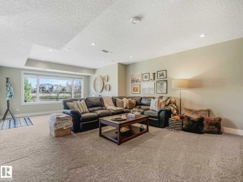 2415 Cameron Ravine Drive, Edmonton, AB - Indoor Photo Showing Living Room