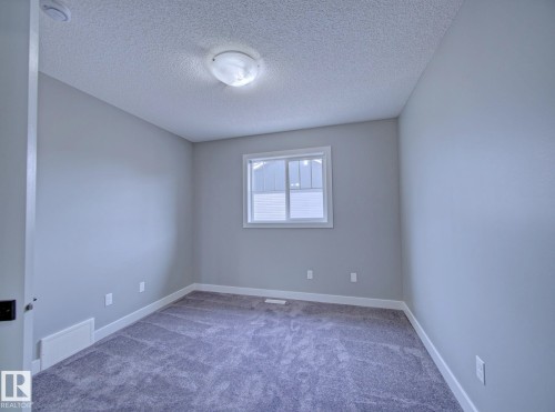 Neutral tone walls, white trim, and dark gray carpet - 11 165 Cy Becker Boulevard, Edmonton, AB - Indoor Photo Showing Other Room