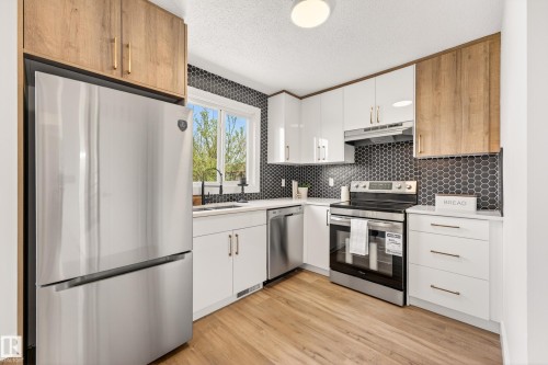 17312 108 Street, Edmonton, AB - Indoor Photo Showing Kitchen With Stainless Steel Kitchen