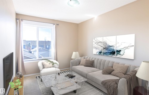 9116 Shaw Way, Edmonton, AB - Indoor Photo Showing Living Room