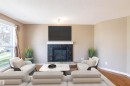 9116 Shaw Way, Edmonton, AB  - Indoor Photo Showing Living Room With Fireplace 