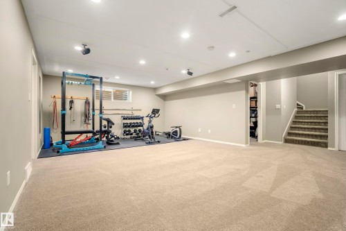 3510 Abbott Close, Edmonton, AB - Indoor Photo Showing Gym Room