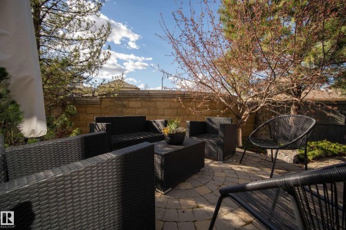 Outdoor patio featuring paver stone hardscaping - 2760 Watcher Way, Edmonton, AB - Outdoor With Deck Patio Veranda