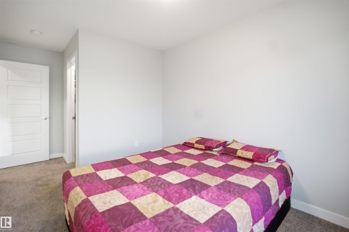 Carpeted room with light grey walls and white trim - 2284 Chokecherry Close, Edmonton, AB - Indoor Photo Showing Bedroom