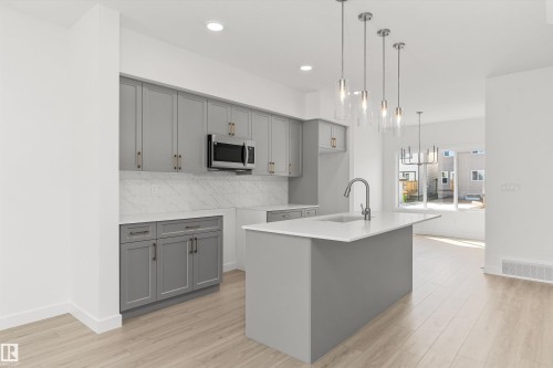 20623 43 Avenue, Edmonton, AB - Indoor Photo Showing Kitchen With Upgraded Kitchen
